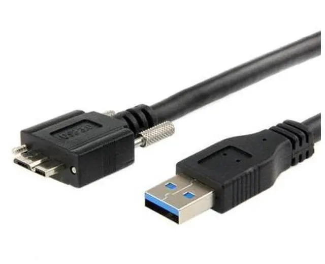 Alt view image 4 of 7 - USB 3.0 A type Cable Male to Micro USB 3.0 B Male with Mount Panel Screws for Hard Disk Mobile Phone