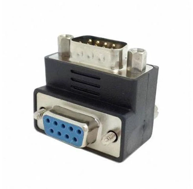 Alt view image 3 of 5 - D-Sub RS232 9Pin Male to Female Up Angled 90 Degree Extension Adapter DB-016-UP