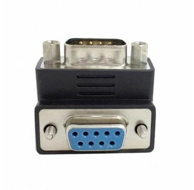 Alt view image 4 of 5 - D-Sub RS232 9Pin Male to Female Up Angled 90 Degree Extension Adapter DB-016-UP