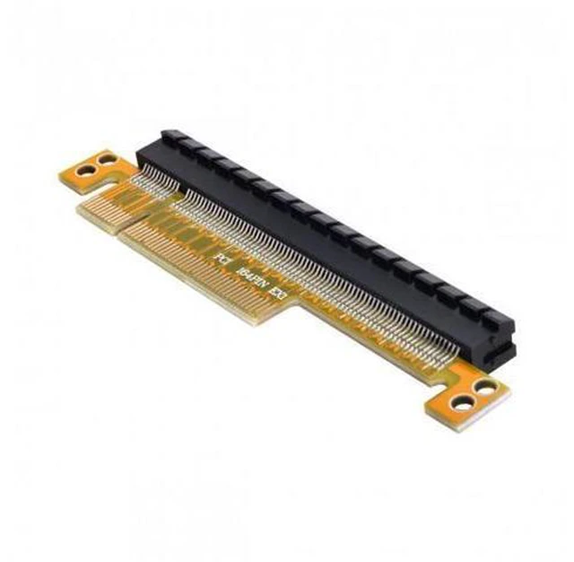 Alt view image 7 of 7 - SM PCI-E Express 8x to 16x Extender Converter Riser Card Adapter Male to Female Extension