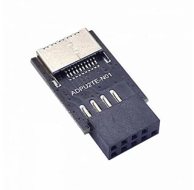Main image of USB 3.1 Front Panel Socket Key-A Type-E to USB 2.0 9Pin 10Pin Mainboard Header Male Extension Adapter