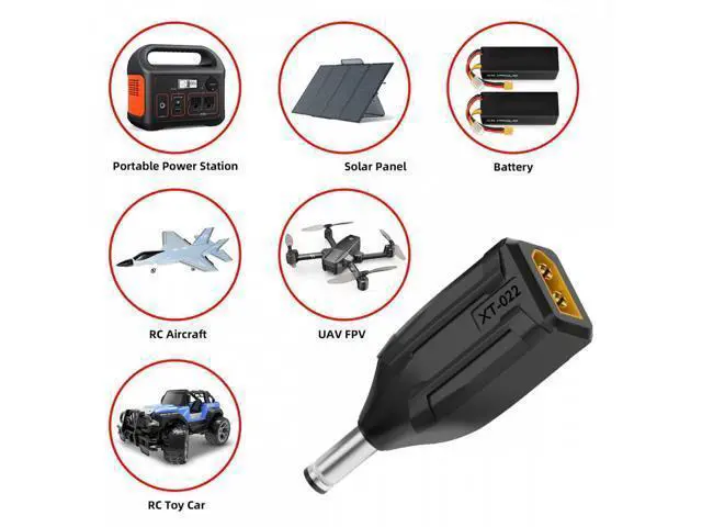 Alt view image 7 of 7 - XT60 Male SC100 Protocol to DC 5.5x2.1mm Male Fast Charging Adapter for RC Lipo Battery Quadcopter Multicopter Aeromodelling
