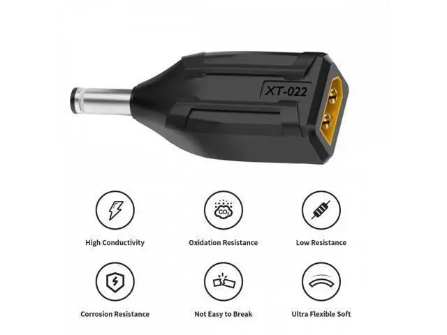 Alt view image 6 of 7 - XT60 Male SC100 Protocol to DC 5.5x2.1mm Male Fast Charging Adapter for RC Lipo Battery Quadcopter Multicopter Aeromodelling