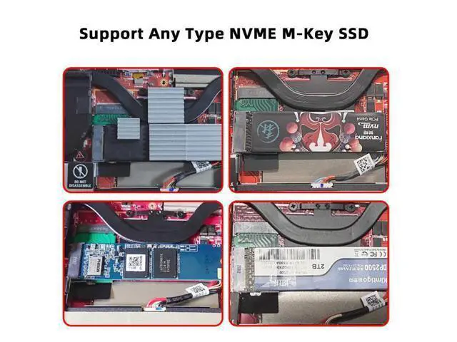 Alt view image 6 of 7 - HKCY NVME M-Key 22x30mm to 22x80mm Angled Extension SSD Upgrade Adapter Compatible with ROG Ally Gaming