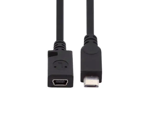 Alt view image 4 of 7 - Micro USB 5pin Male to Mini USB 5pin Female data charge cable 10cm U2-027