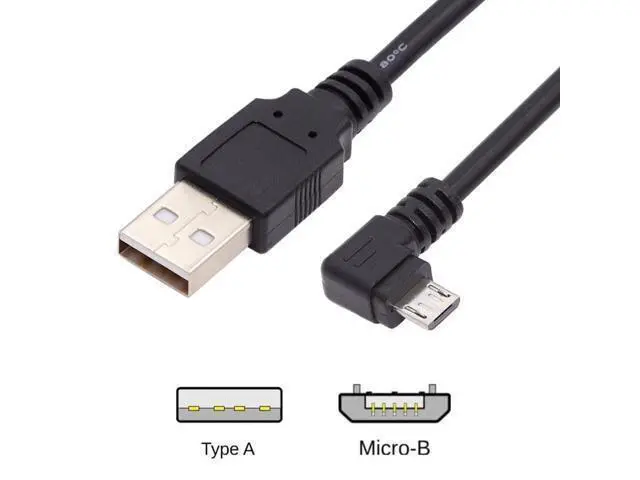 Alt view image 7 of 7 - SM Left angled 90 degree Micro USB Male - USB Data Charge Cable for i9100 9220 9250