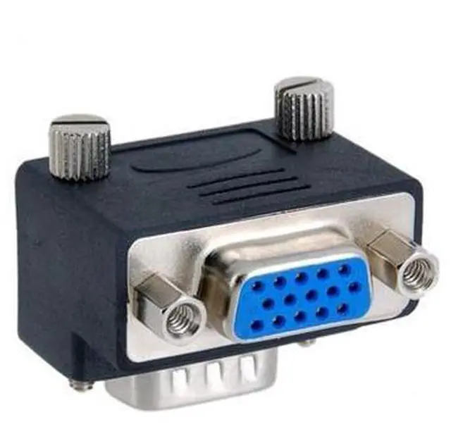 Main image of 90 Degree Up Angled VGA SVGA Male To Female Extension Adapter for Monitor & Projector DB-002-UP