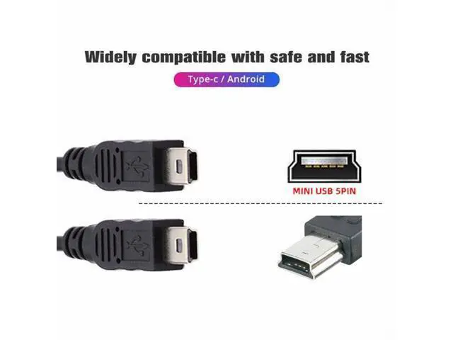 Alt view image 5 of 7 - Mini USB 2.0 Female DC 5V to Dual Mini USB 5Pin Male Splitter Extension Charge Cable