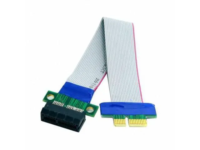 Alt view image 3 of 6 - PCI-E Express 1X Slot Riser Card Extender Extension Ribbon Flex Relocate Cable 20cm EP-051
