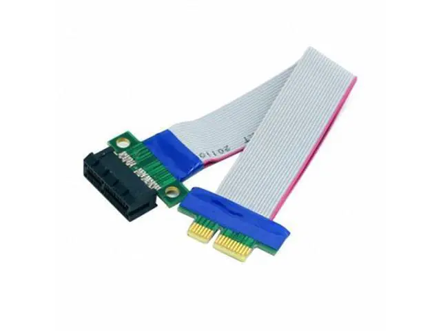Alt view image 4 of 6 - PCI-E Express 1X Slot Riser Card Extender Extension Ribbon Flex Relocate Cable 20cm EP-051