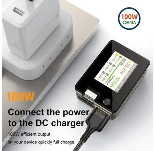 Alt view image 5 of 7 - HKCY USB-C Charger Cord SC100 Protocol XT60 to Type-C Fast Charging Cable for RC Lipo Battery Quadcopter Multicopter Aeromodelling