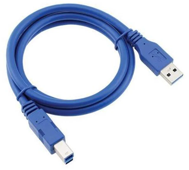 Alt view image 4 of 6 - New USB 3.0 Standard A Type Male to B Type Male cable 1m For external Hard disk U3-002-1.0M