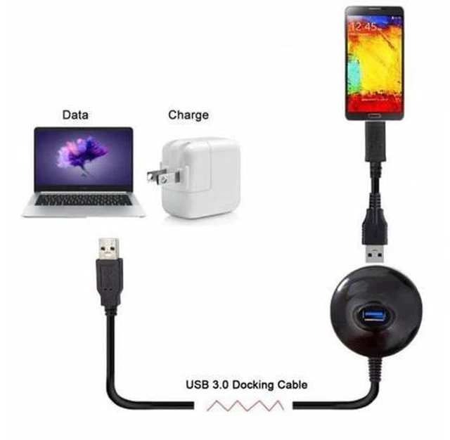 Alt view image 5 of 7 - USB 3.0 Type-A Male to Female Extension Dock station Docking Cable 0.8m