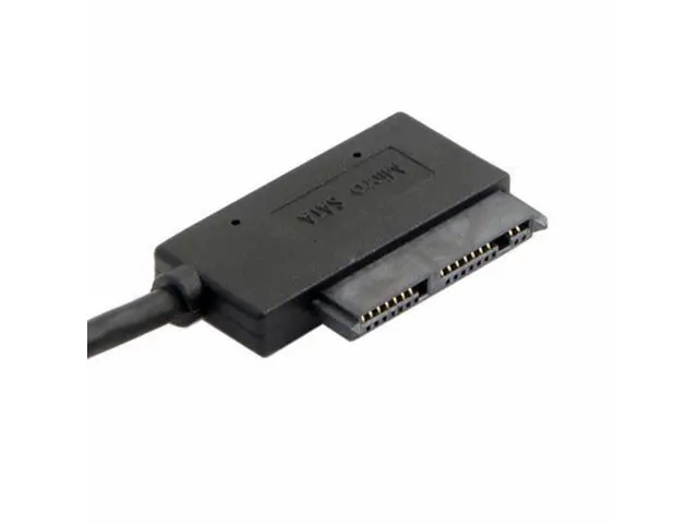 Alt view image 2 of 7 - USB 3.0 to Micro SATA 7+9 16 Pin 1.8" 90 Degree Angled Hard Disk Driver SSD Adapter Cable 10cm