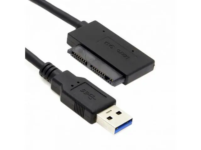 Alt view image 5 of 7 - USB 3.0 to Micro SATA 7+9 16 Pin 1.8" 90 Degree Angled Hard Disk Driver SSD Adapter Cable 10cm