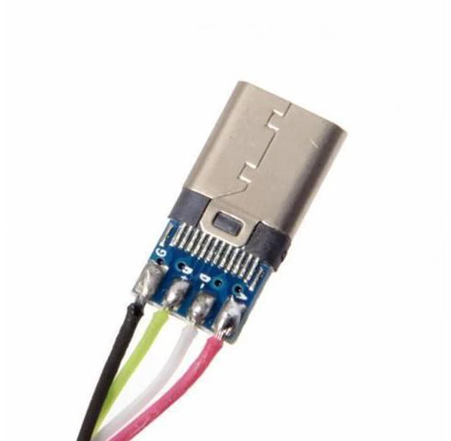 Alt view image 5 of 6 - 5pcs/lot DIY 24pin USB Type-C USB-C Male OTG Host Type 5.1k Resistor with Black Housing Cover
