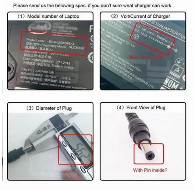 Alt view image 6 of 7 - 65W PD DC Power Jack 7.9*5.4mm Input to Type-C USB-C Power Plug Charge Adapter for Laptop Phone