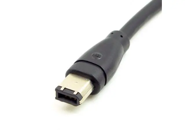 Alt view image 2 of 7 - HKCY CA-018 9 PIN / 6 PIN BETA FireWire 800 - FireWire 400 9-6 Cable IEEE 1394B 1.8m Black