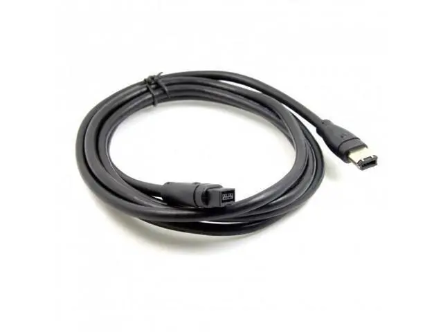 Alt view image 7 of 7 - HKCY CA-018 9 PIN / 6 PIN BETA FireWire 800 - FireWire 400 9-6 Cable IEEE 1394B 1.8m Black