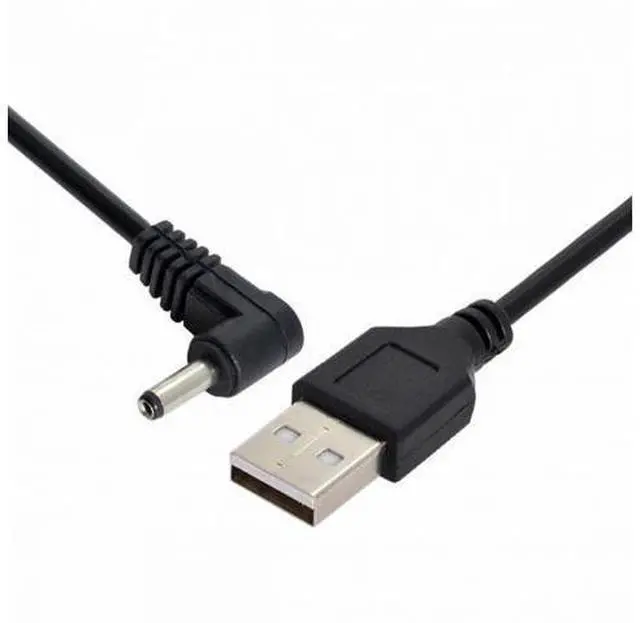 Alt view image 5 of 7 - USB 2.0 Male to Right Angled 90 Degree 3.5mm 1.35mm DC power Plug Barrel 5v Cable 100cm