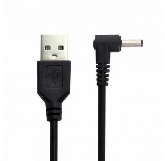 Alt view image 7 of 7 - USB 2.0 Male to Right Angled 90 Degree 3.5mm 1.35mm DC power Plug Barrel 5v Cable 100cm