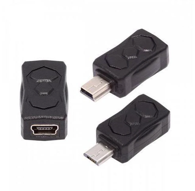 Main image of 3pcs/lot Micro USB 2.0 to Mini USB 5Pin Male to Female Extension Data Power Adapter