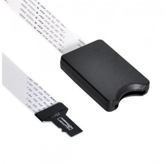 Alt view image 7 of 7 - HKCY EP-009 Micro-SD TF Memory Card Kit Male to SD Female Extension Soft Flat FPC Cable Extender 25cm