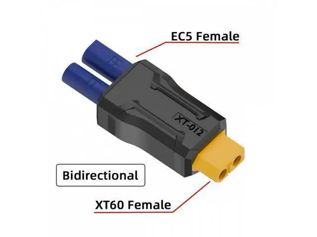 Alt view image 3 of 7 - XT60 Female SC100 Protocol to EC5 Female Fast Charging Adapter for RC Lipo Battery Quadcopter Multicopter Aeromodelling