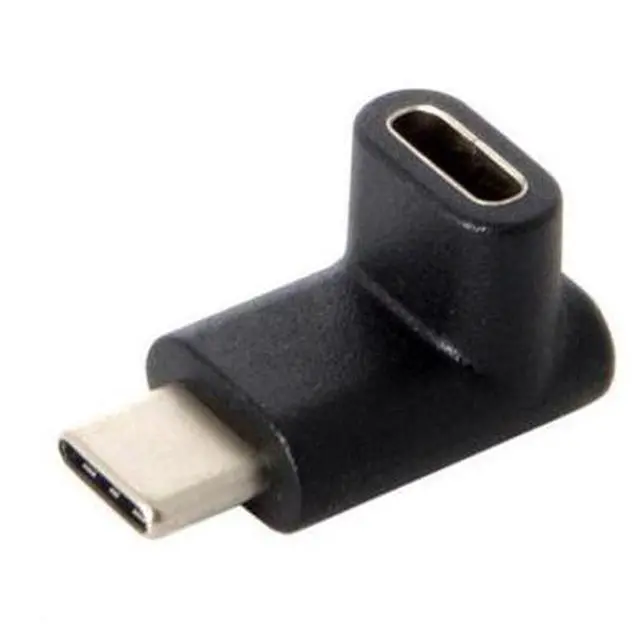 Alt view image 3 of 7 - SM 90 Degree Up or Down Angled Reversible USB 3.1 Type-C Male to Female Extension Adapter for Laptop & Phone