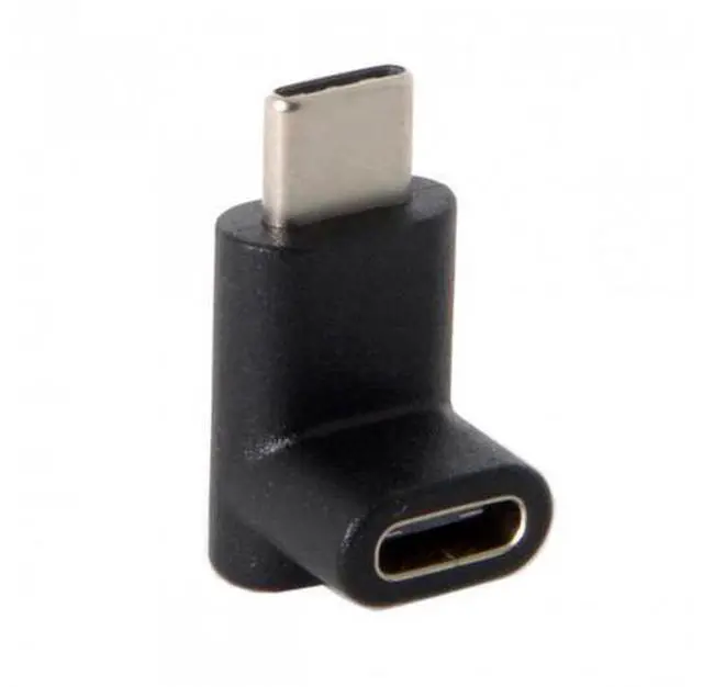 Alt view image 6 of 7 - SM 90 Degree Up or Down Angled Reversible USB 3.1 Type-C Male to Female Extension Adapter for Laptop & Phone