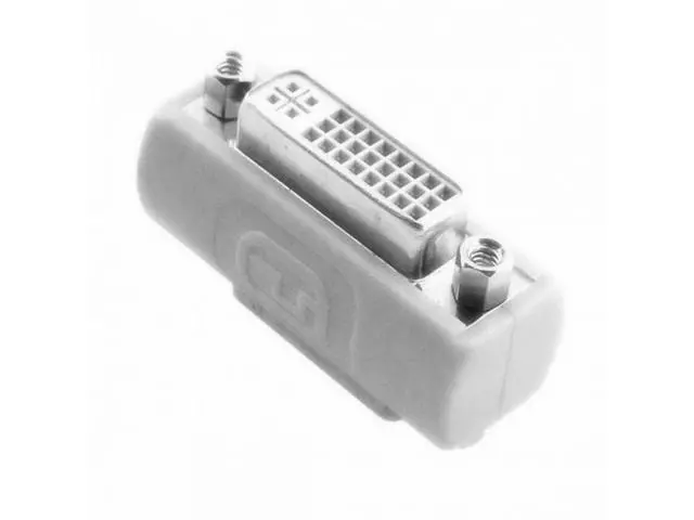 Alt view image 7 of 7 - DVI 24+5 Female to DVI 24+5 Female VIDEO Converter Adapter 180 degree extender