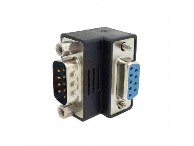 Alt view image 4 of 7 - CYSM D-Sub RS232 9Pin Male to Female Up Angled 90 Degree Extension Adapter