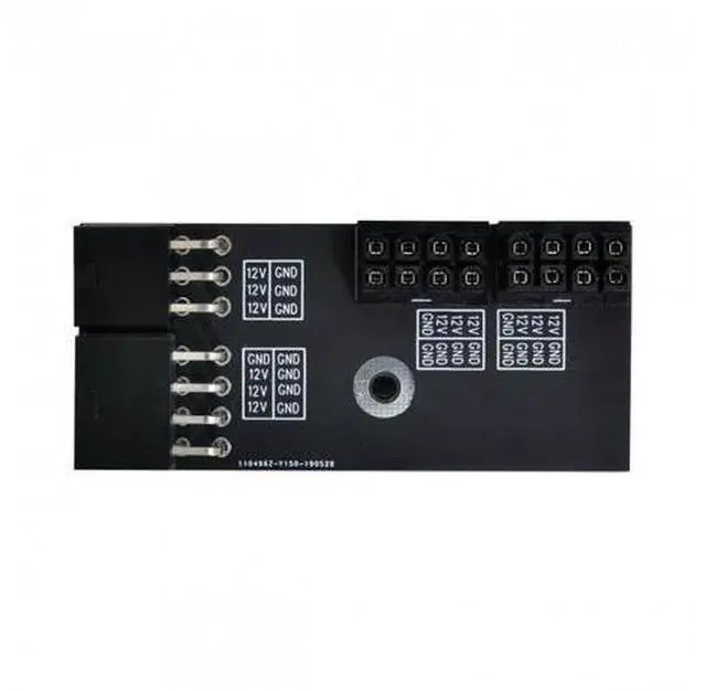 Main image of SM Dual ATX 8Pin Female to 6+8pin Male 180 Degree Angled Power Adapter for NVIDIA 3080 3090 Graphics Card GPU
