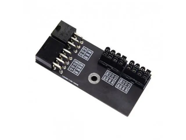 Alt view image 3 of 7 - SM Dual ATX 8Pin Female to 6+8pin Male 180 Degree Angled Power Adapter for NVIDIA 3080 3090 Graphics Card GPU