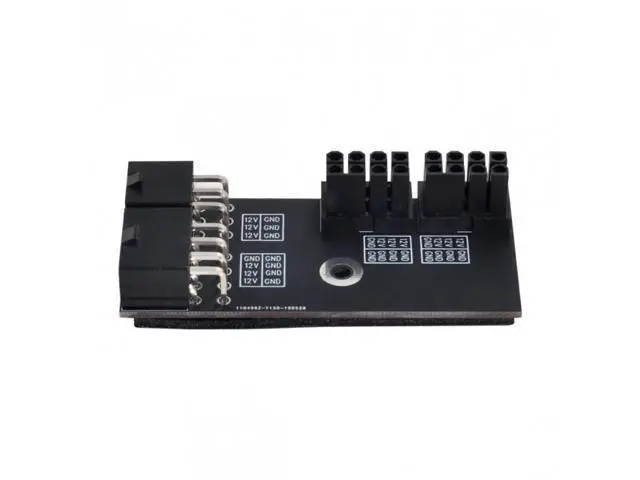 Alt view image 2 of 7 - SM Dual ATX 8Pin Female to 6+8pin Male 180 Degree Angled Power Adapter for NVIDIA 3080 3090 Graphics Card GPU
