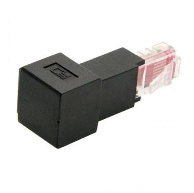 Alt view image 2 of 6 - SM Up Angled 90 Degree 8P8C FTP STP UTP Cat 5e Male to Female Lan Ethernet Network Extension Adapter