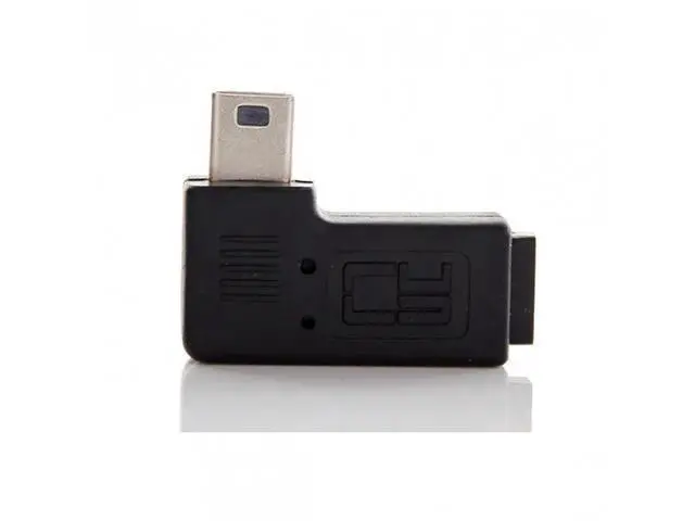 Alt view image 7 of 7 - CYSM 90 Degree Right Angled Mini USB Male to Micro USB Female Data Sync Power Adapter