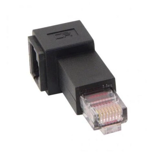 Alt view image 5 of 7 - CYSM Right Angled 90 Degree 8P8C FTP STP UTP Cat 5e Male to Female Lan Ethernet Network Extension Adapter