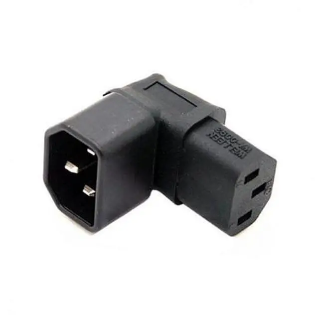 Alt view image 2 of 7 - SM IEC Male C14 to Up Direction Right Angled 90 Degree IEC Female C13 Power Extension Adapter