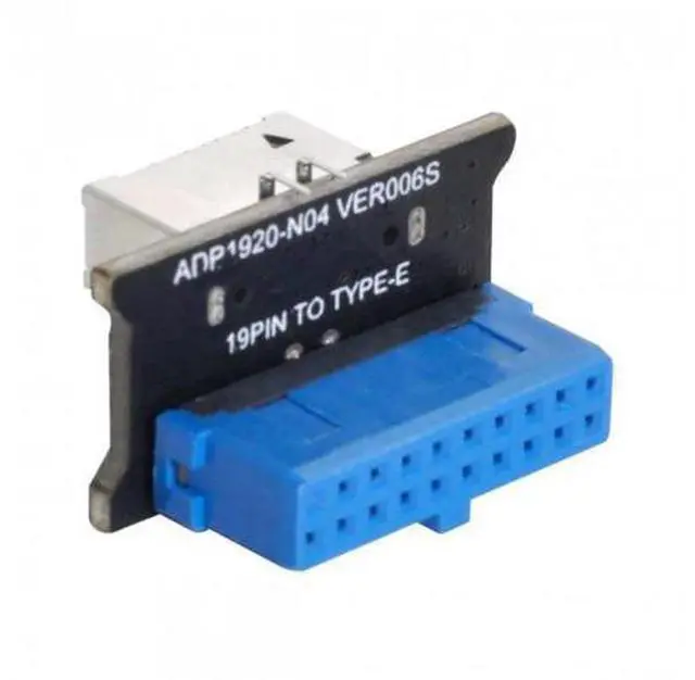 Main image of SM Vertical USB 3.1 Front Panel Socket Key-A Type-E to USB 3.0 20Pin Header Male Extension Adapter for Motherboard