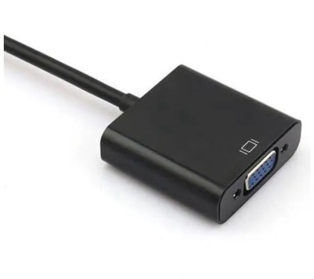 Alt view image 3 of 7 - SM hdmi input to VGA female output projectors monitors adapter PC Laptop Black