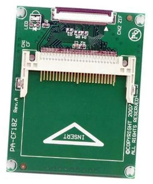 Alt view image 3 of 7 - SM 1.8" Compact Flash CF Memory Card to CE Ipod ZIF SSD HDD Adapter with 2 Cables