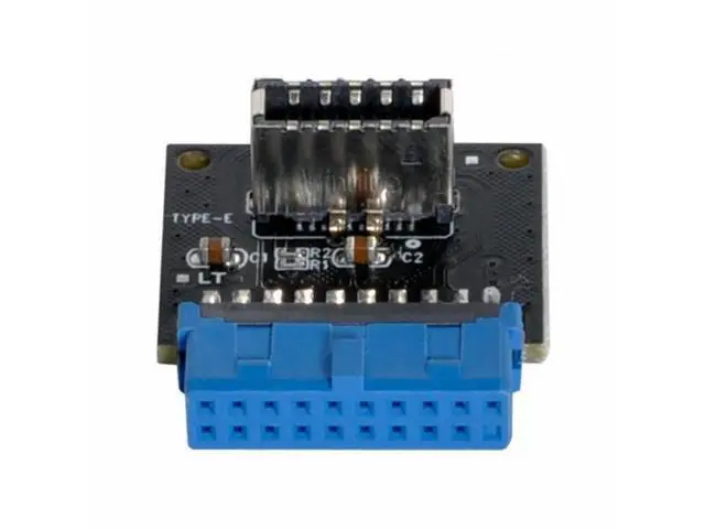 Alt view image 2 of 6 - USB 3.1 Front Panel Socket Key-A Type-E to USB 3.0 20Pin Header Male Extension Adapter for Motherboard