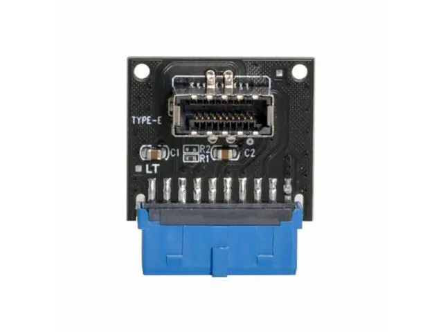 Alt view image 4 of 6 - USB 3.1 Front Panel Socket Key-A Type-E to USB 3.0 20Pin Header Male Extension Adapter for Motherboard