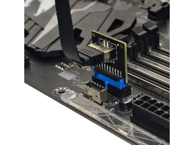 Alt view image 6 of 6 - USB 3.1 Front Panel Socket Key-A Type-E to USB 3.0 20Pin Header Male Extension Adapter for Motherboard