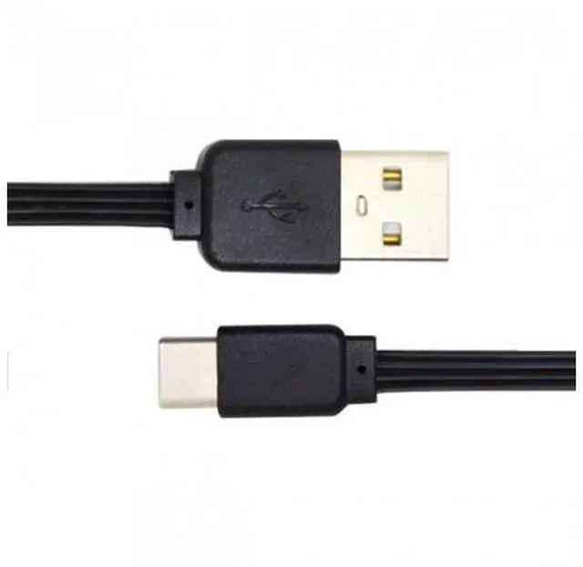 Main image of HKCY UC-096-BK-0.13M 13cm USB 2.0 Type-A Male to USB-C Type-C Male Male Data Flat Slim FPC Cable for FPVDiskPhone