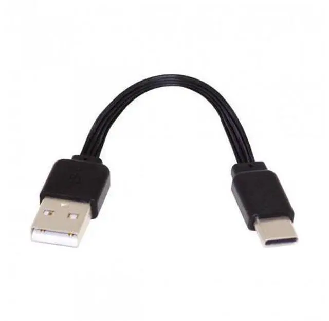 Alt view image 2 of 7 - HKCY UC-096-BK-0.13M 13cm USB 2.0 Type-A Male to USB-C Type-C Male Male Data Flat Slim FPC Cable for FPVDiskPhone