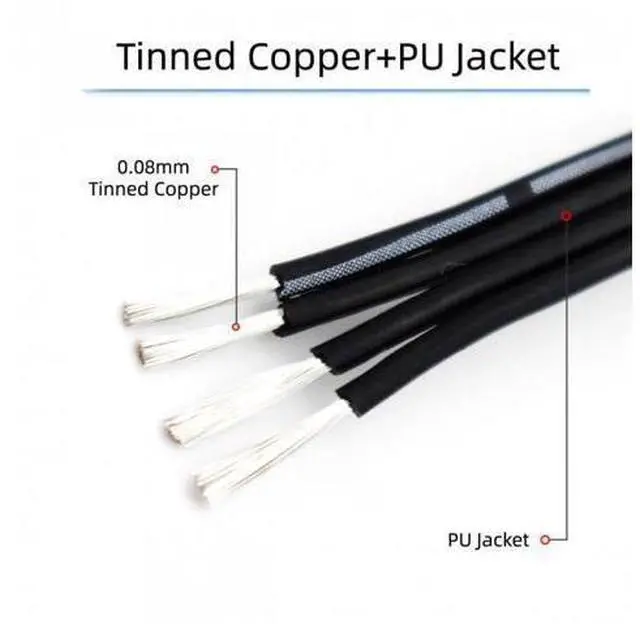 Alt view image 5 of 7 - HKCY UC-096-BK-0.13M 13cm USB 2.0 Type-A Male to USB-C Type-C Male Male Data Flat Slim FPC Cable for FPVDiskPhone
