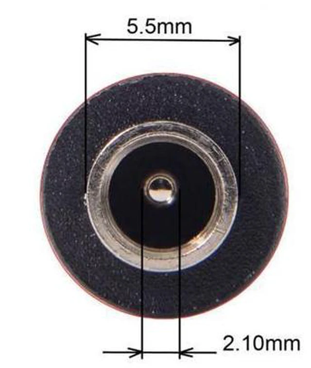 Alt view image 5 of 6 - SM DC Jack 5.5*2.1mm Input to USB-C Type-C Power Plug Charge Adapter for Laptop Phone