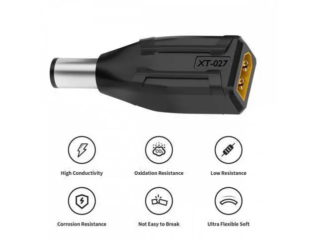 Alt view image 6 of 7 - XT60 Male SC100 Protocol to DC 7.4x5.0mm Male Fast Charging Adapter for RC Lipo Battery Quadcopter Multicopter Aeromodelling